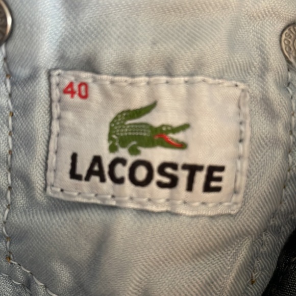 Lacoste 40 alligator 40 LBH Blue Jeans Boys Denim Pockets Zipper belt loops play - Picture 13 of 16
